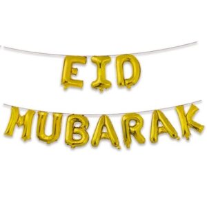 Guirlande de lettres ballons Eid Mubarak