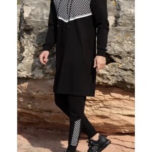Ensemble QC Quds Noir/Blanc Qaba'il
