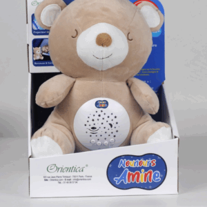 Nounours Amine : Doudou Ourson et Veilleuse Coranique pour enfant musulman et bébé