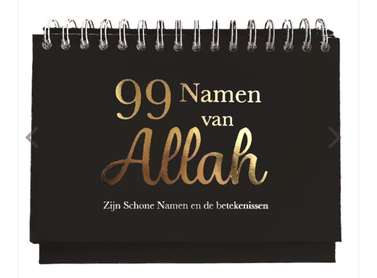 99 Namen Kalender zwart (goudfolie) – Image 2