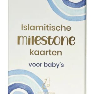 Islamitische Milestone kaarten blauw