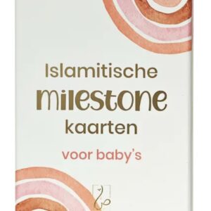 Islamitische Milestone kaarten roze