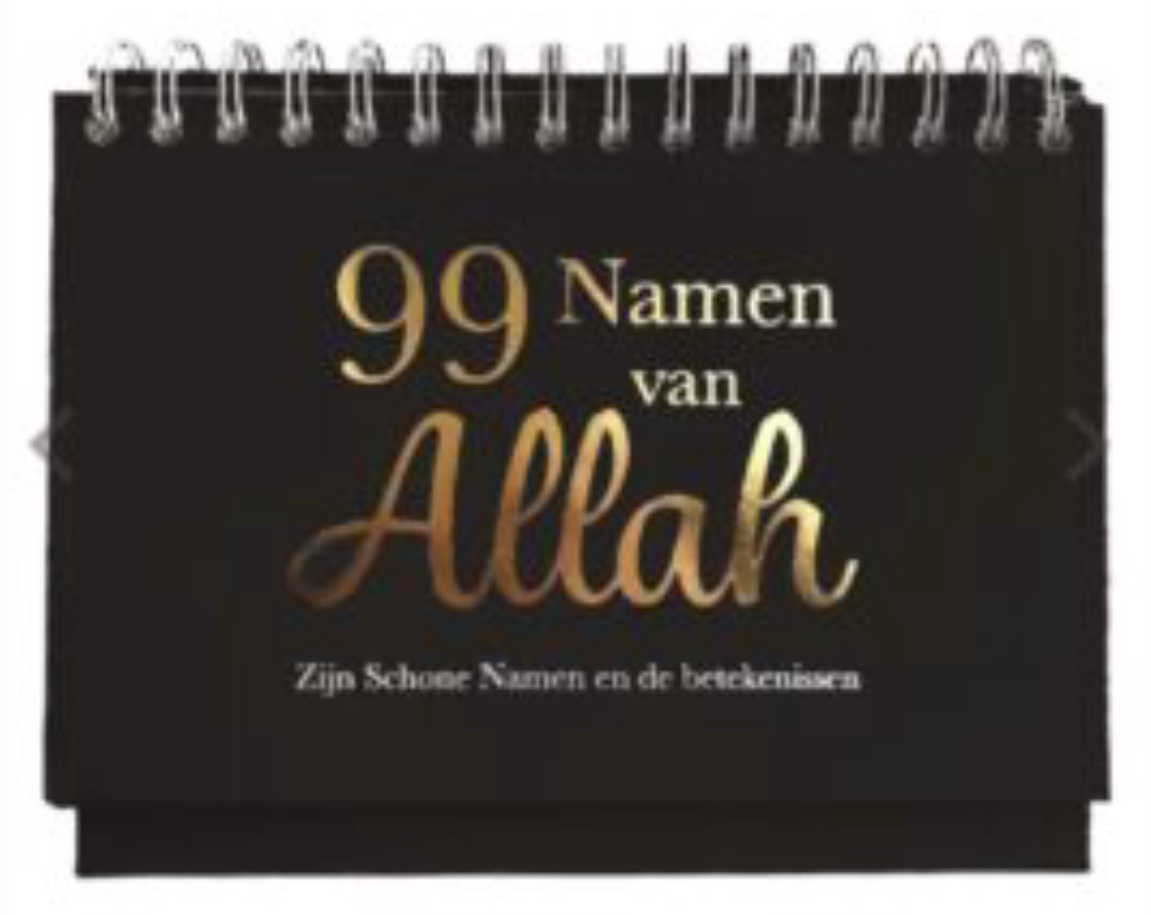 99 Namen Kalender zwart (goudfolie)