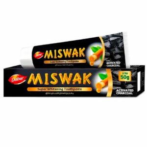 Dentifrice miswak au charbon actif (free 50g)