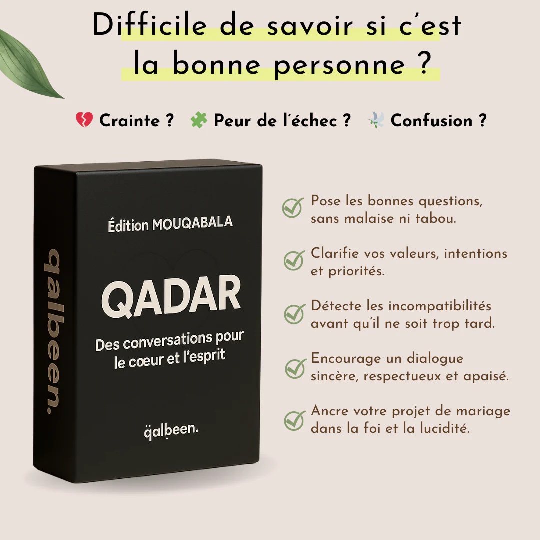 Jeu De Cartes Qadar : Conversations Pré-Mariage (Mouqabala) Pour Futurs Époux – Image 3