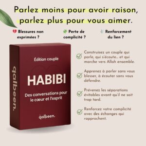 Jeu De Cartes Habibi : Des Conversations Pour L'esprit Et Le Cœur Pour Couple Musulman