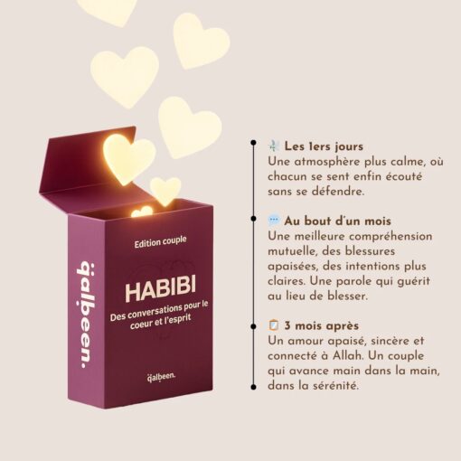 Jeu De Cartes Habibi : Des Conversations Pour L'esprit Et Le Cœur Pour Couple Musulman – Image 2