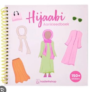 Hijaabi aankleedboek roos
