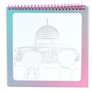 Alternative view of Waterkleurboek roze Hadieth Studio