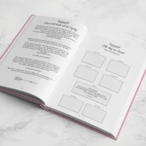 Alternative view of My Deen Planner (roze cover)