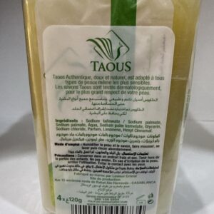 Alternative view of Savon taous 4x120gr