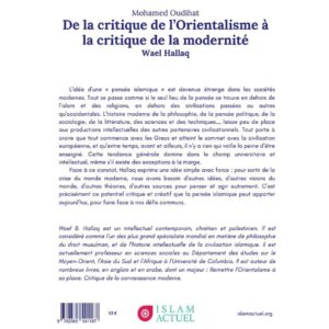 Alternative view of De la critique de l'Orientalisme à la critique de la modernité