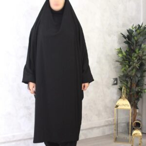 Jilbab Caviary 2 pièces (sarouel) – El Bassira – (A2S CAV)