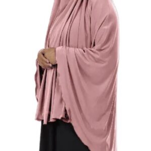 Alternative view of Premium jersey khimar Pink Hadieth Wear