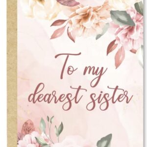 Carte postale/ To my dearest sister wenskaart