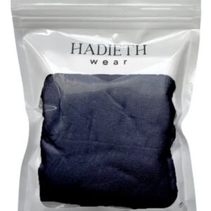 Bonnet Cotton/ Onderkapje katoen stretch Zwart