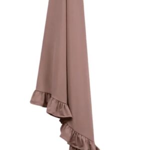 Premium jersey ruffle châle Dusky Pink