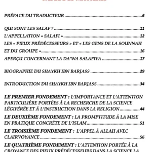 Alternative view of Les fondements de l'appel des pieux prédécesseurs - Dar Al Mouwahidin