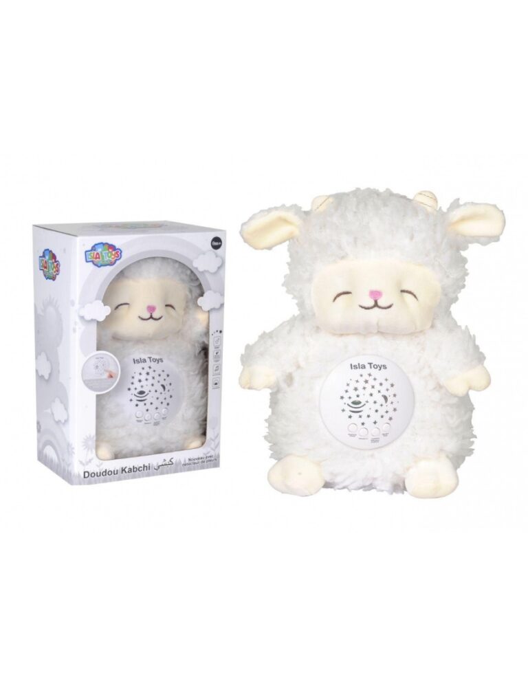 Doudou Kabchi mouton blanc – veilleuse Coranique – IslaToys