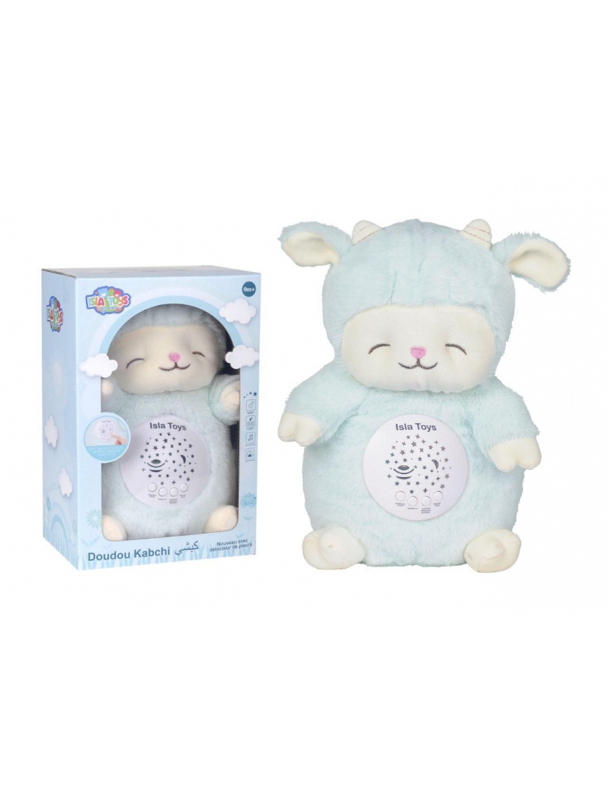 Doudou Kabchi mouton bleu - veilleuse Coranique - IslaToys