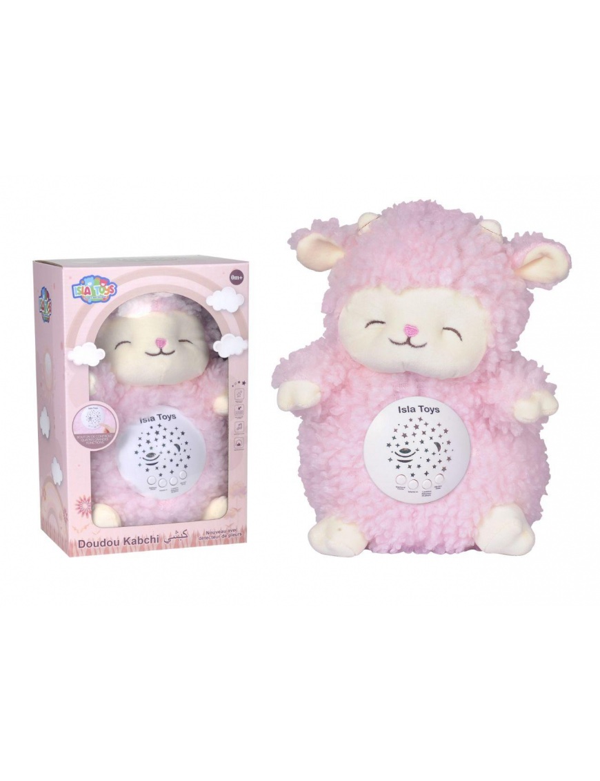 Doudou Kabchi mouton rose - veilleuse Coranique - IslaToys