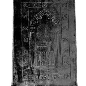 Tapis de prière épais noir