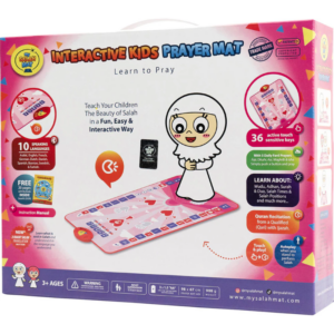 TAPIS DE PRIÈRE INTERACTIF ENFANTS - VERSION ORIGINALE FILLE ROSE - DÈS 3 ANS