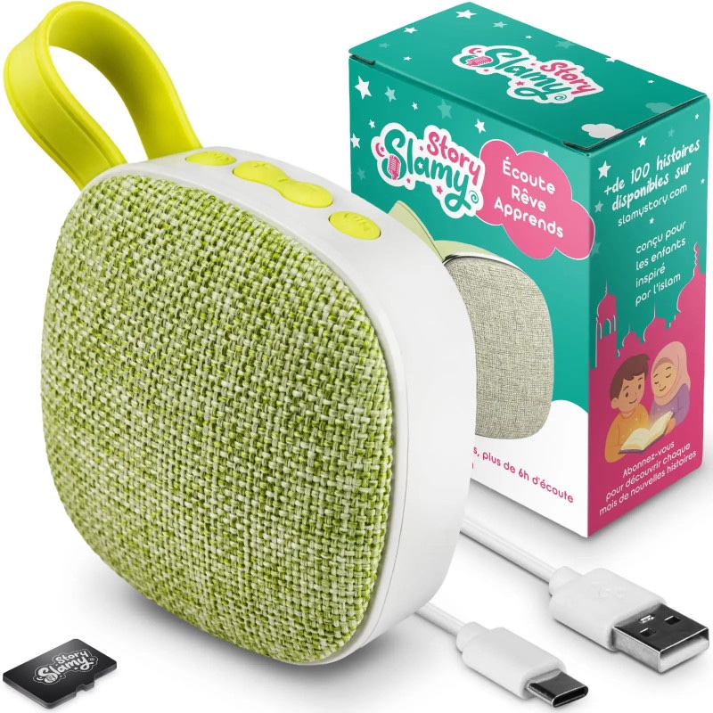 SlamyStory - Conteuse audio éducative islamique pour enfants - Vert