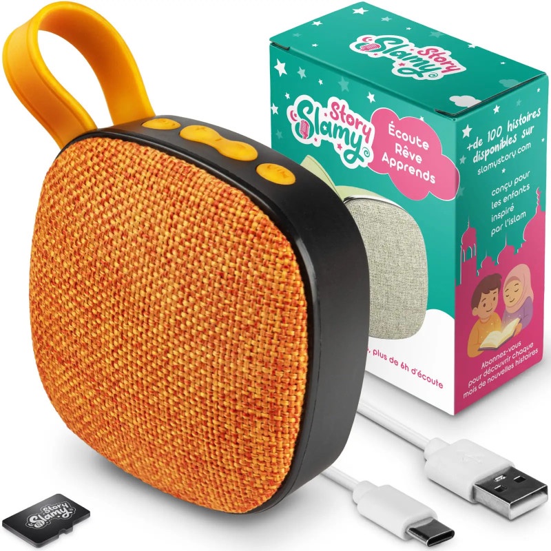 SlamyStory - Conteuse audio éducative islamique pour enfants - Orange