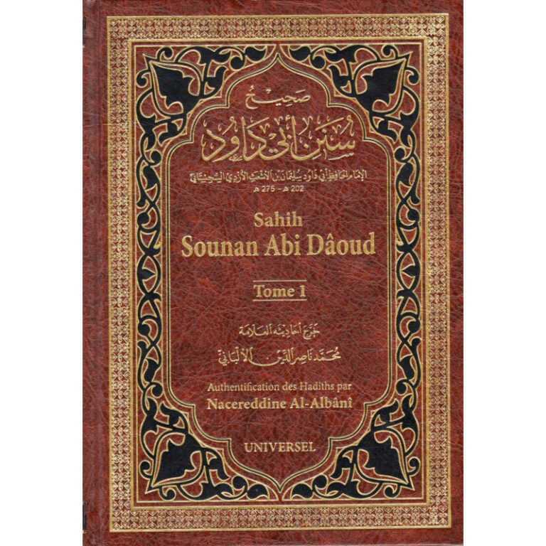 Sahih Sounan Abi Dâoud authentifié par Nacereddine Al-Albânî (Tome 1 et 2)