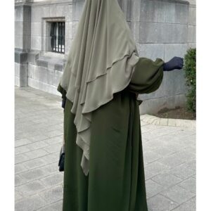 Alternative view of Khimar 2 voiles mousseline - Umm Hafsa