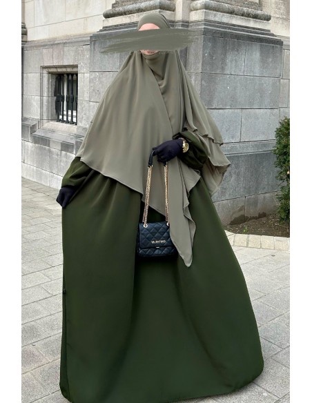 Khimar 2 voiles mousseline – Umm Hafsa