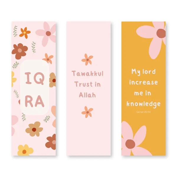 Marque-pages Iqra fleurs