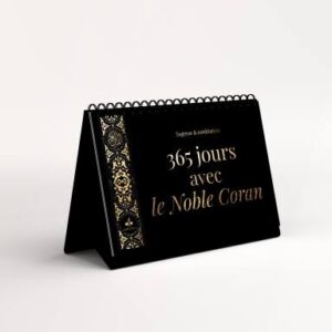 Calendrier Chevalet 365 jours avec le Noble Coran – Sagesses et méditations (noir)