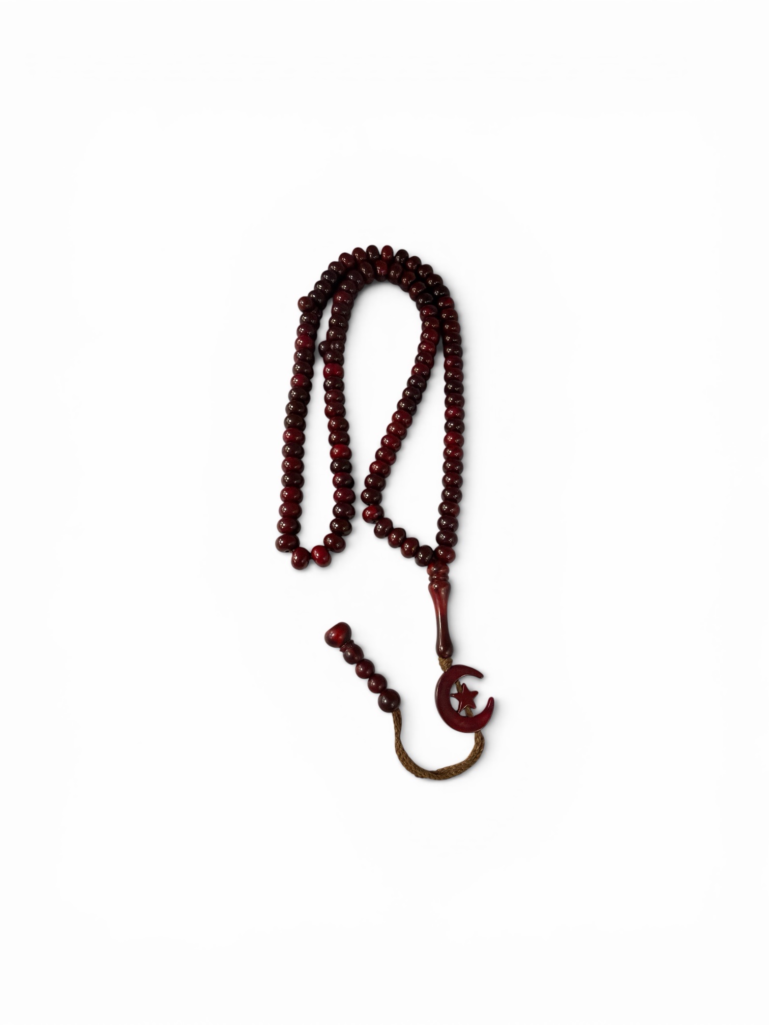 Tasbih - 99 perles (bordeaux )