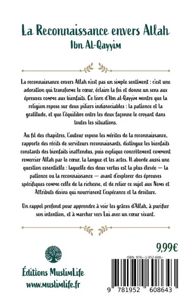 La Reconnaissance envers Allah - Ibn Al-Qayyim - MuslimLife – Image 2