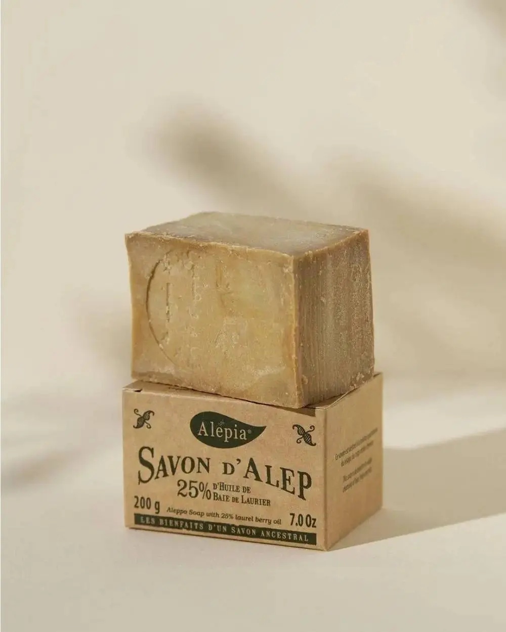 Savon d'Alep : 25% d’huile de baie de Laurier - 200g