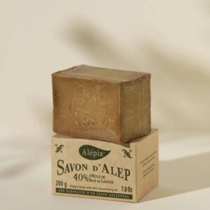 Savon d’Alep : 40% d’huile de baie de Laurier - 200g
