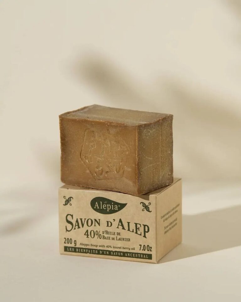 Savon d’Alep : 40% d’huile de baie de Laurier – 200g