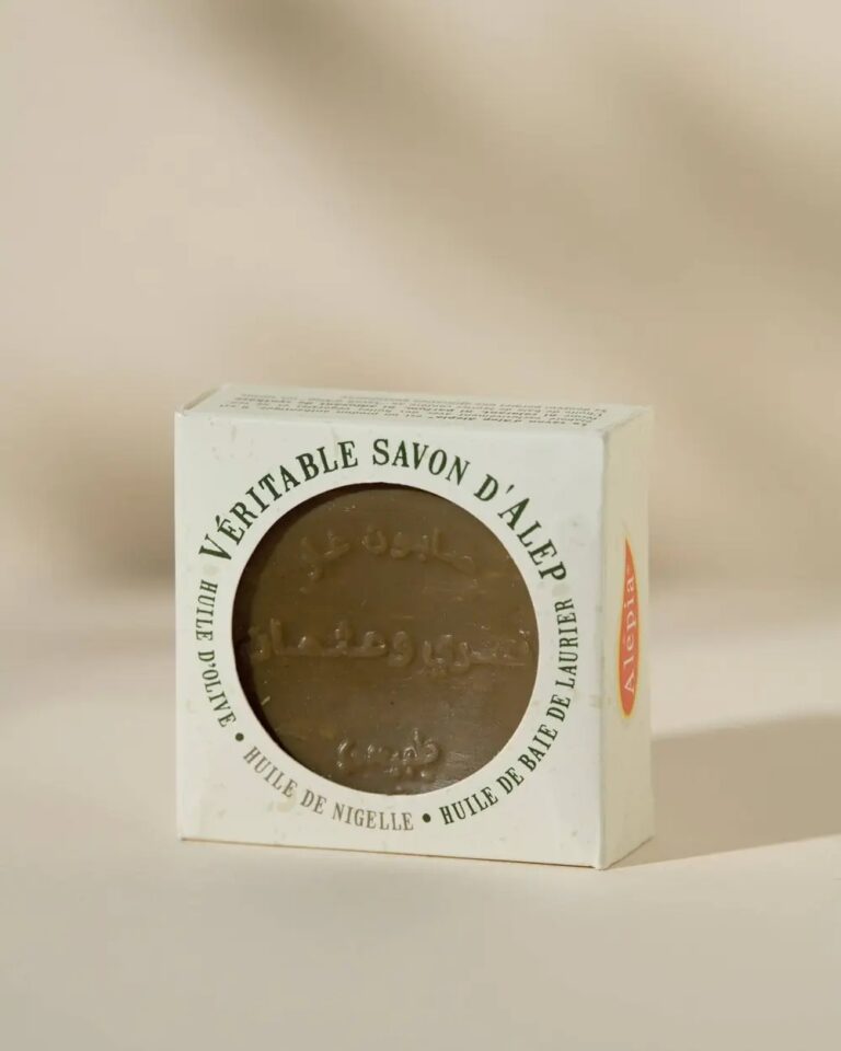 Savon d&rsquo;Alep extra-doux à l&rsquo;huile de Nigelle – 125g