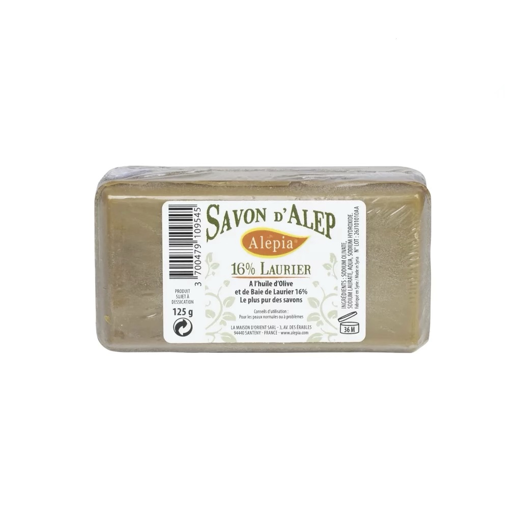 Savon d'Alep 16 % Laurier - 125 g