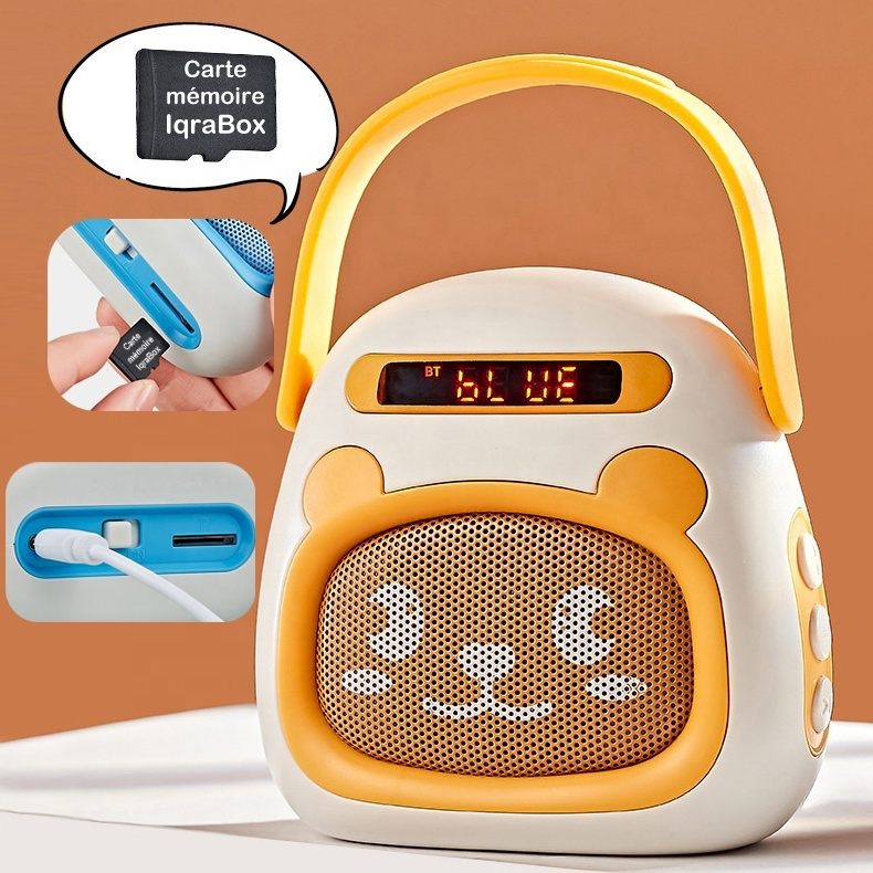 IqraBox : Conteuse islamique pour enfants (Bluetooth) - Machine à lire avec histoires préenregistrées (boite à histoire pour enfant musulman) - Pocket
