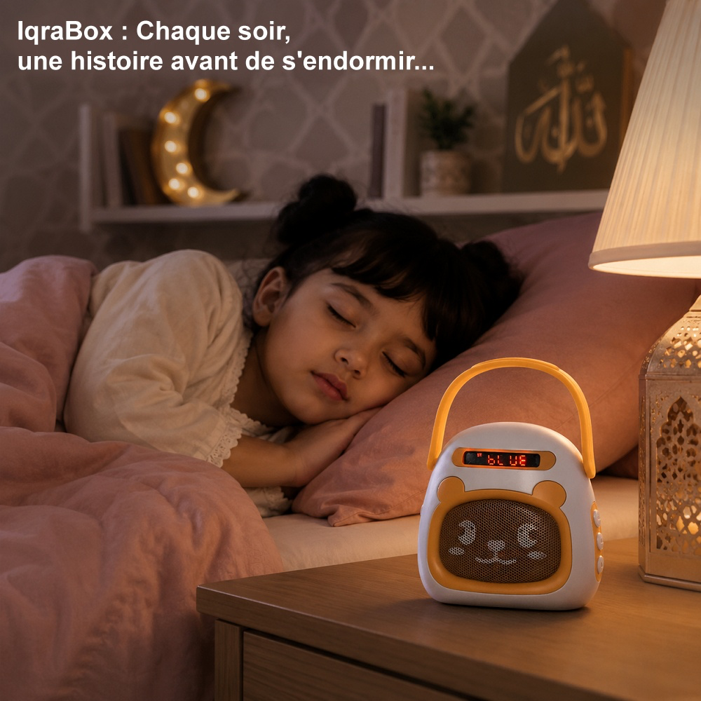 IqraBox : Conteuse islamique pour enfants (Bluetooth) - Machine à lire avec histoires préenregistrées (boite à histoire pour enfant musulman) - Pocket – Image 7