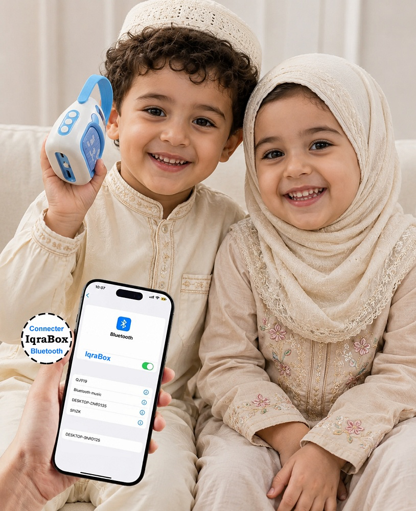 IqraBox : Conteuse islamique pour enfants (Bluetooth) - Machine à lire avec histoires préenregistrées (boite à histoire pour enfant musulman) - Pocket – Image 3